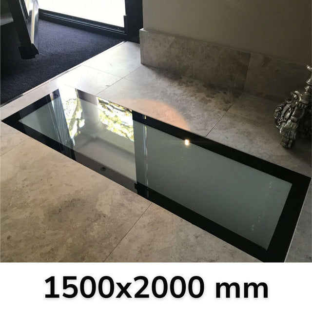 1500 x 2000 mm Frameless Walk-on Skylight.