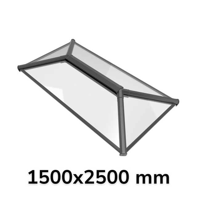 1500 x 2500 mm Stratus Aluminium Roof Lantern Style 1 (Contemporary).