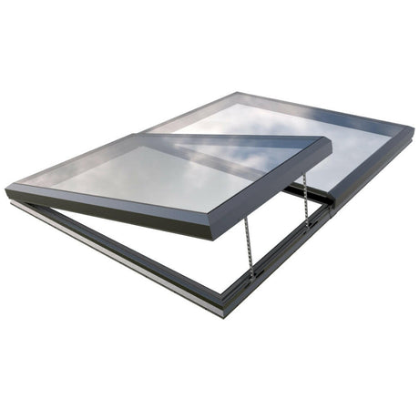 2000 x 3000 mm Electric Opening Glass Link Modular Skylight (1 Fixed 1 Opening).