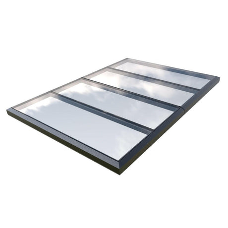 2000 x 4000 mm Fixed Glass Link Modular Skylight (2 Fixed 0 Opening).