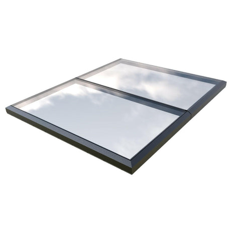 2500 x 3000 mm Fixed Glass Link Modular Skylight (2 Fixed 0 Opening).