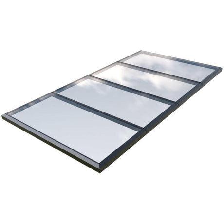 2500 x 6000 mm Fixed Glass Link Modular Skylight (4 Fixed 0 Opening).