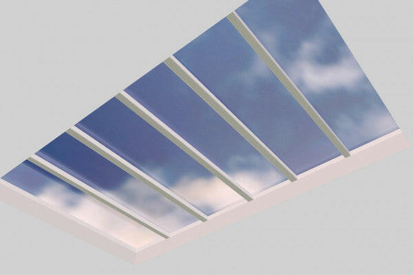3000 x 5000 mm Fixed Glass Link Modular Skylight (3 Fixed 0 Opening).