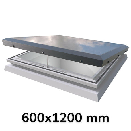 600 x 1200 mm Brett Martin Electric Opening Flat Roof Skylight.