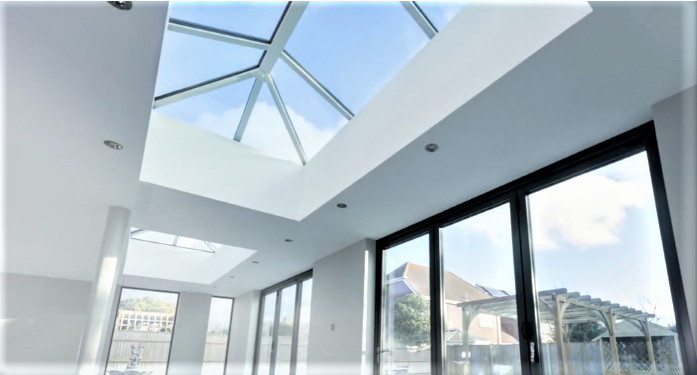 1200 x 2500 mm Stratus Aluminium Roof Lantern Style 5 (Traditional).