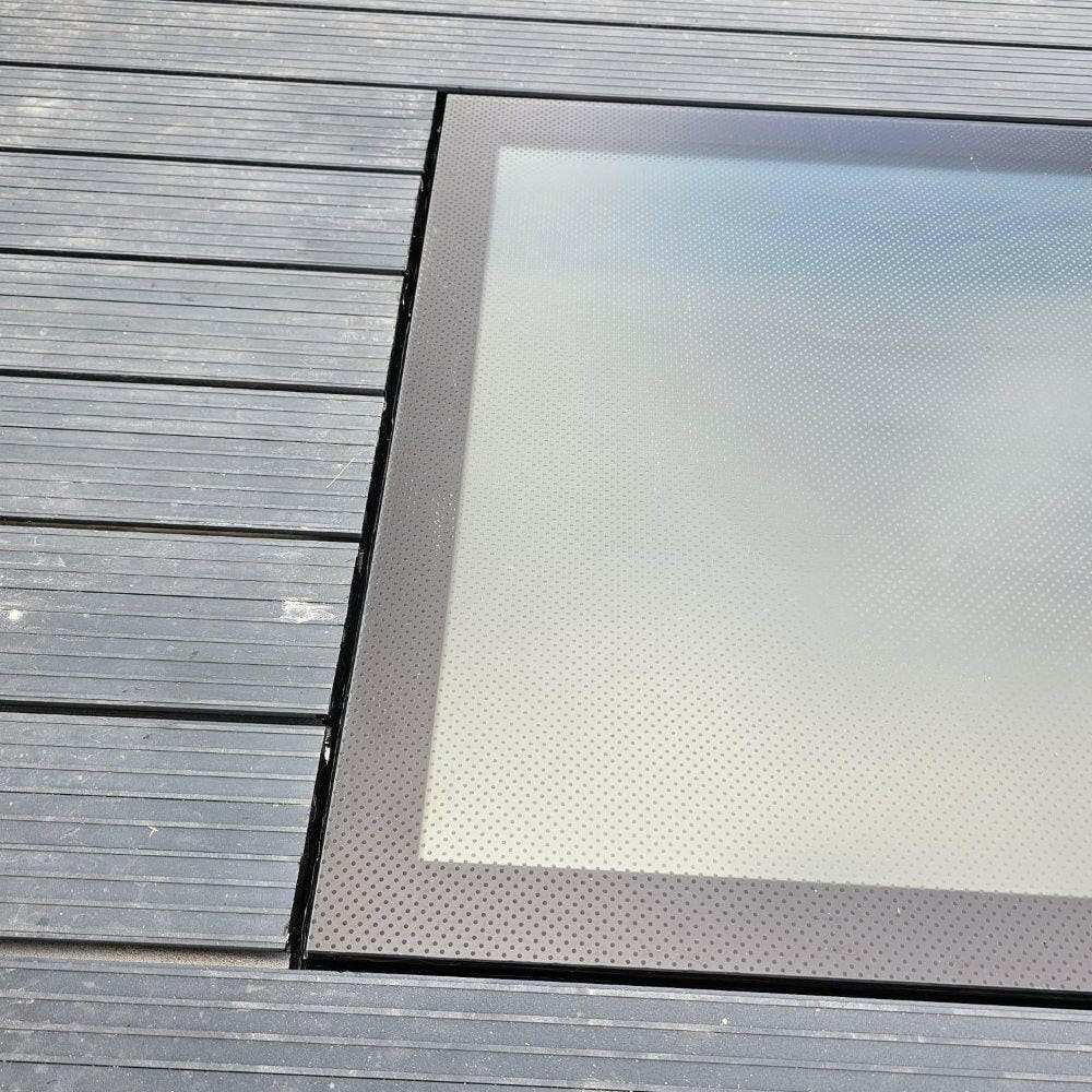 1000 x 3000 mm Frameless Walk-on Skylight.