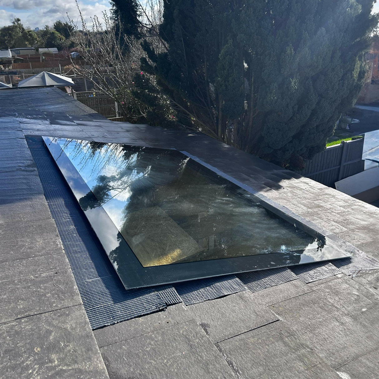 1500 x 2000 mm LD Frameless Triple Glazed Pitched Roof Skylight.