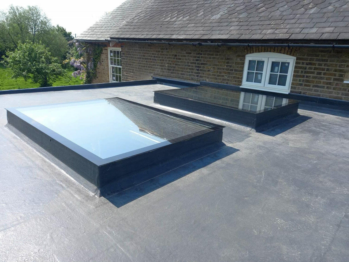 600 x 2500 mm LD Frameless Triple Glazed Flat Roof Skylight.