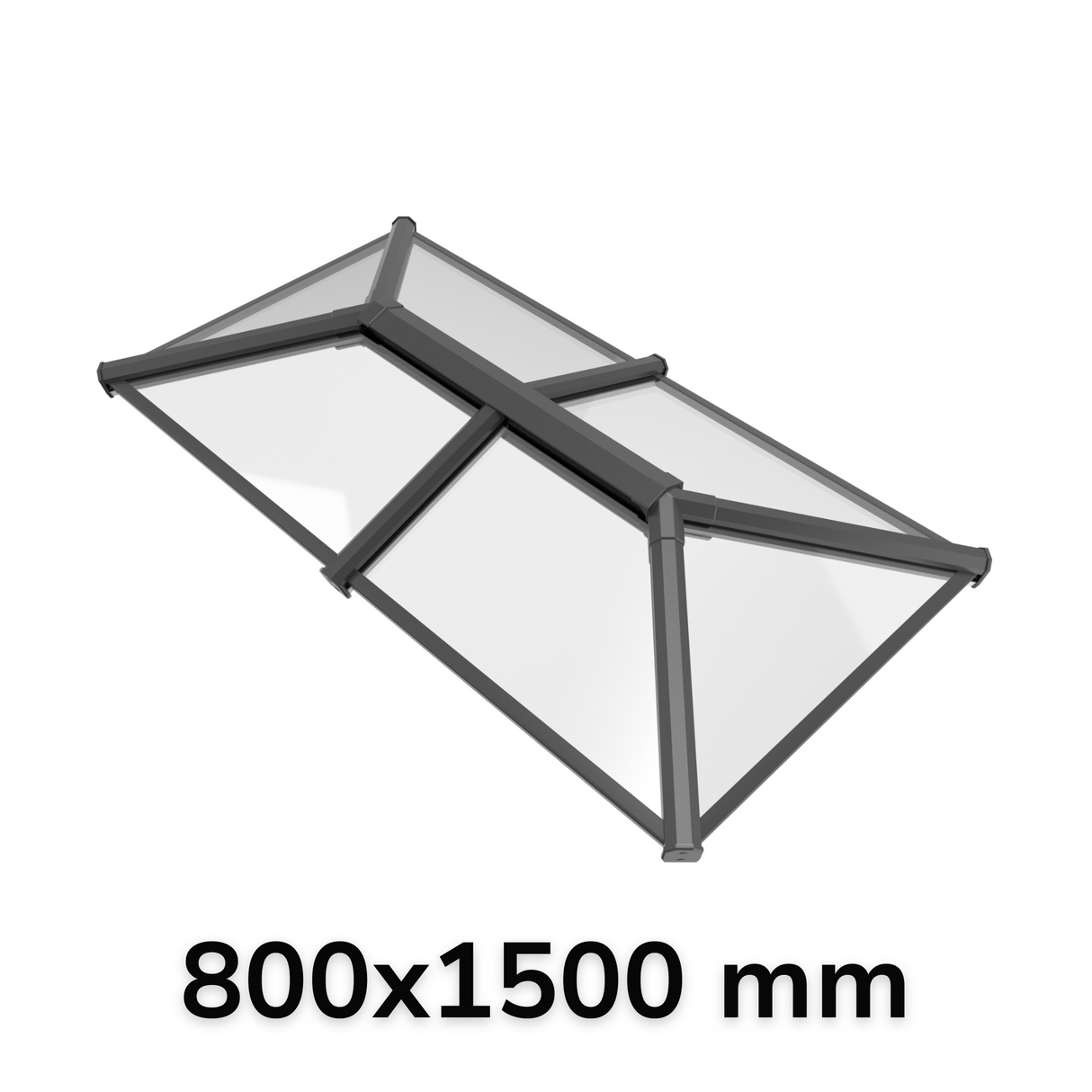 800 x 1500 mm Stratus Aluminium Roof Lantern Style 2 (Traditional).