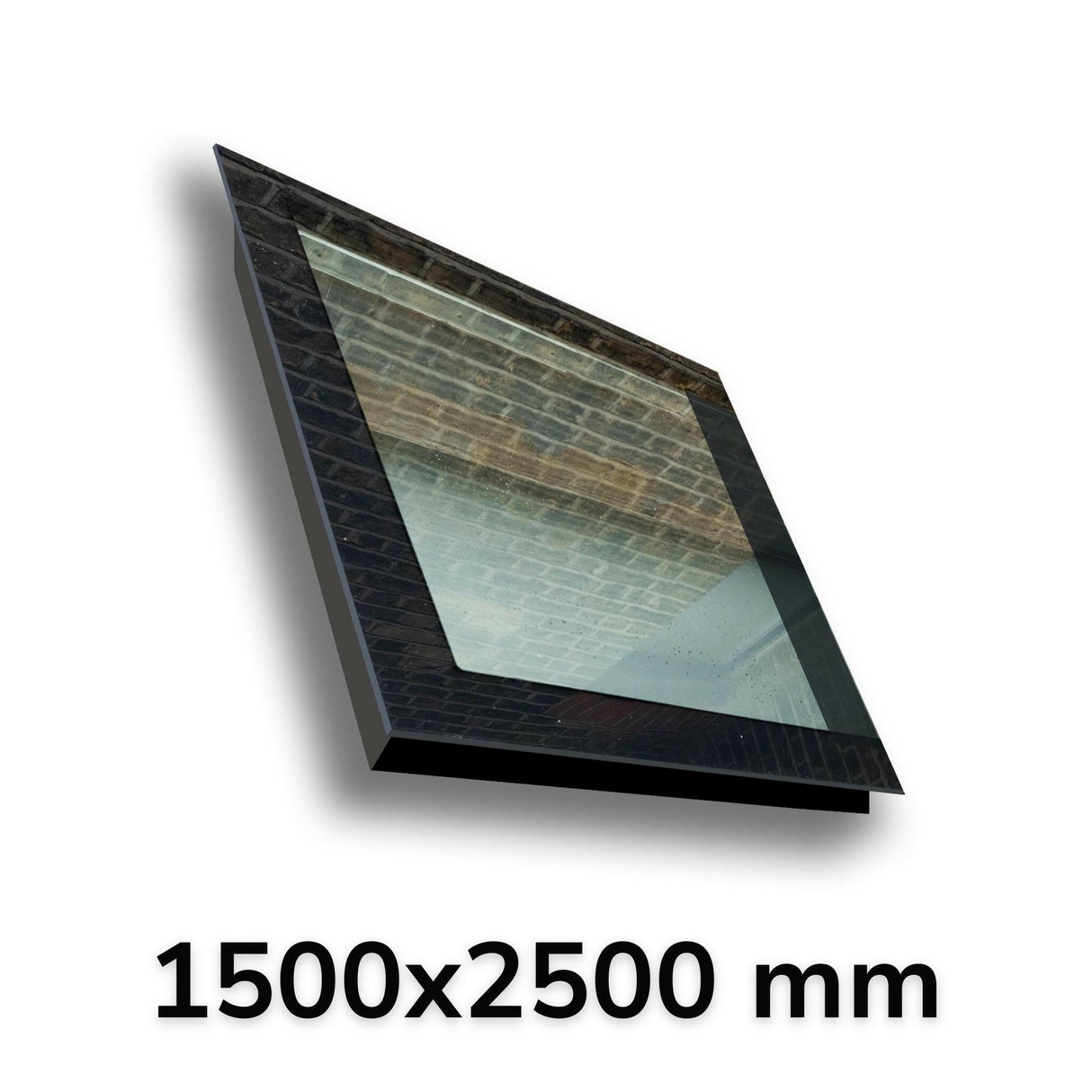 1500 x 2500 mm LD Frameless Triple Glazed Pitched Roof Skylight.