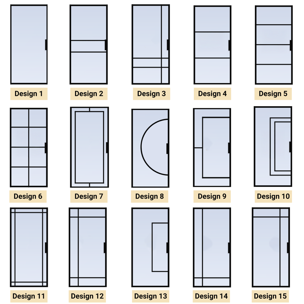 Porta in acciaio a battente singolo di dimensioni personalizzate