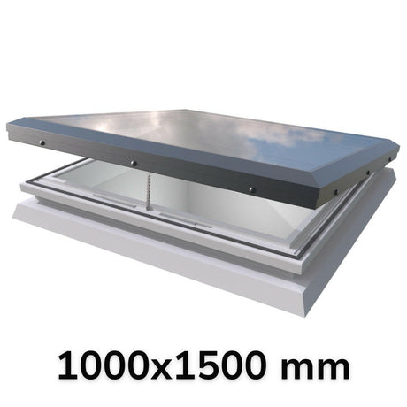 1000 x 1500 mm Brett Martin Electric Opening Flat Roof Skylight.