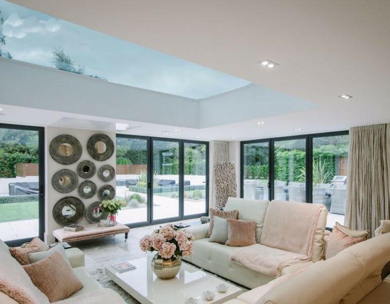 400 x 3000 mm LD Frameless Triple Glazed Flat Roof Skylight.