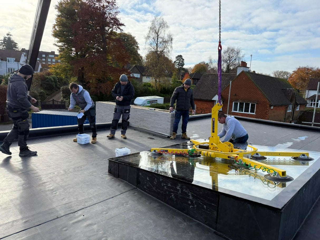 500 x 1500 mm LD Frameless Triple Glazed Flat Roof Skylight.