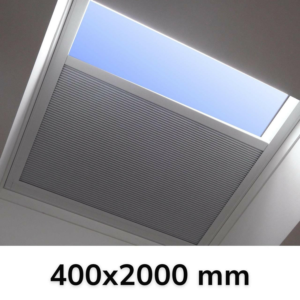 400 x 2000 mm LD Manual Blinds for Flat / Pitched Roof Skylights & Roof Lanterns.