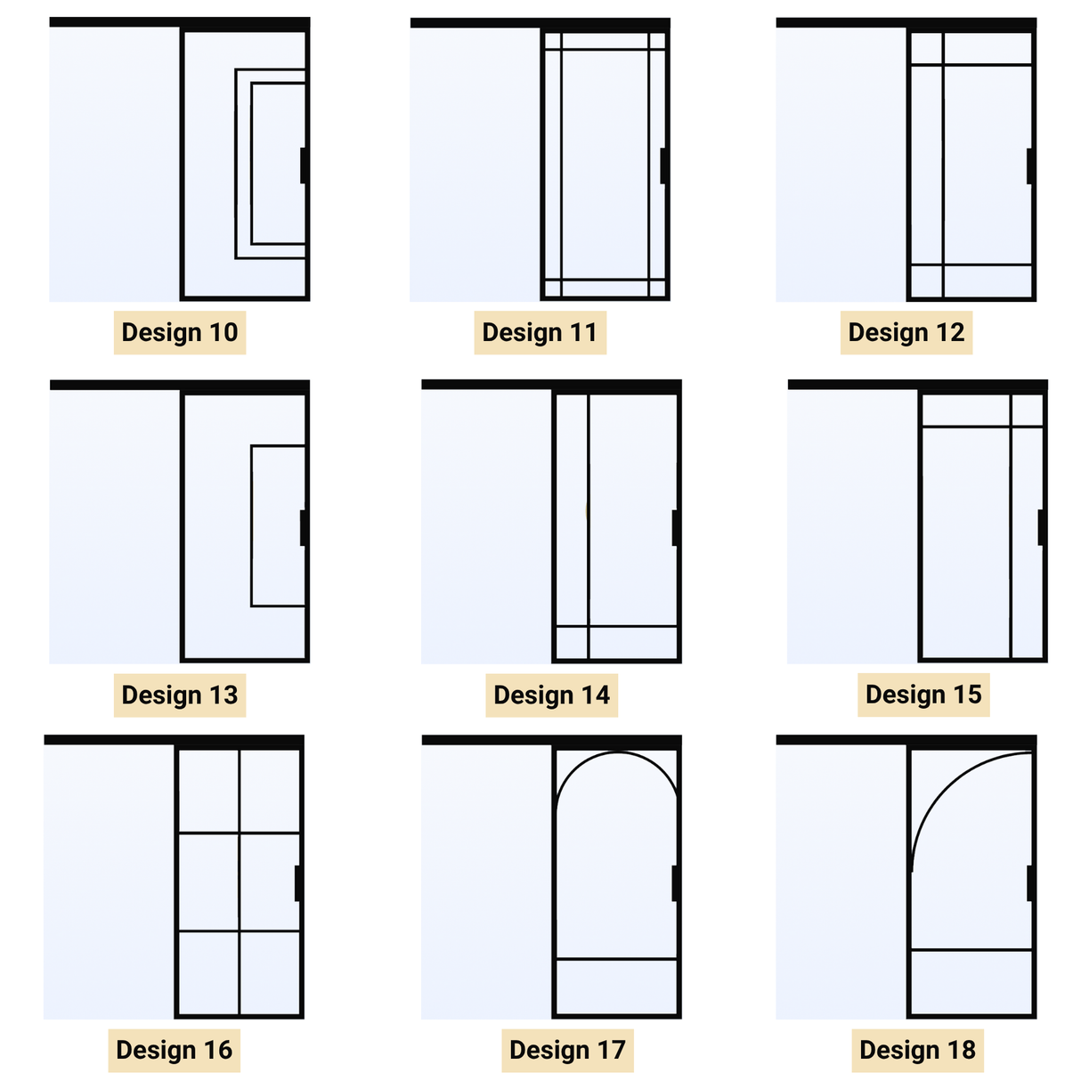 Porta scorrevole in acciaio singola di dimensioni personalizzate