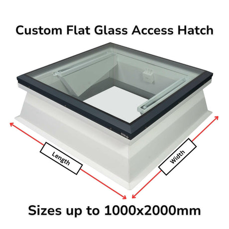 Brett Martin Custom Size Flat Glass Access Hatch.