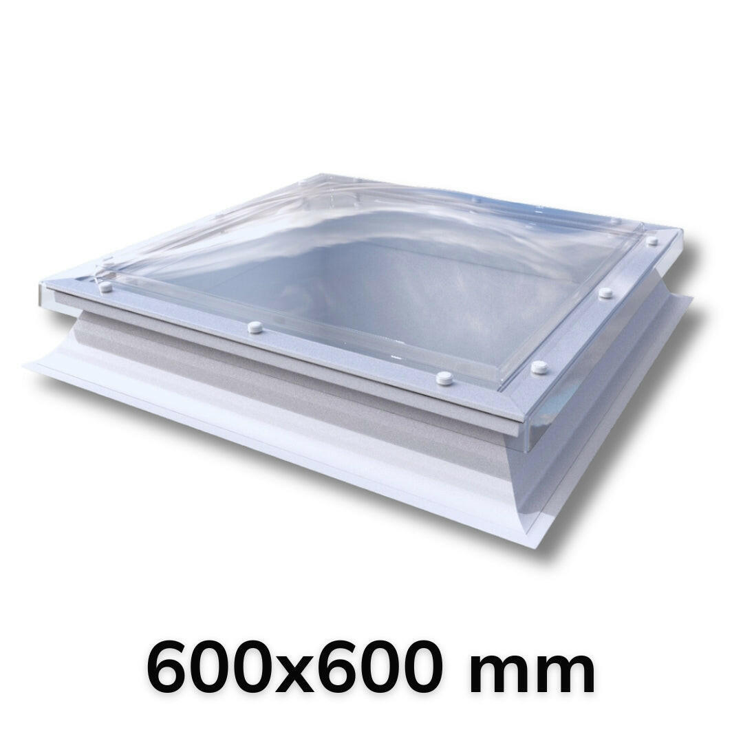 600 x 600 mm Polycarbonate Fixed Dome Rooflight by Mardome Trade.