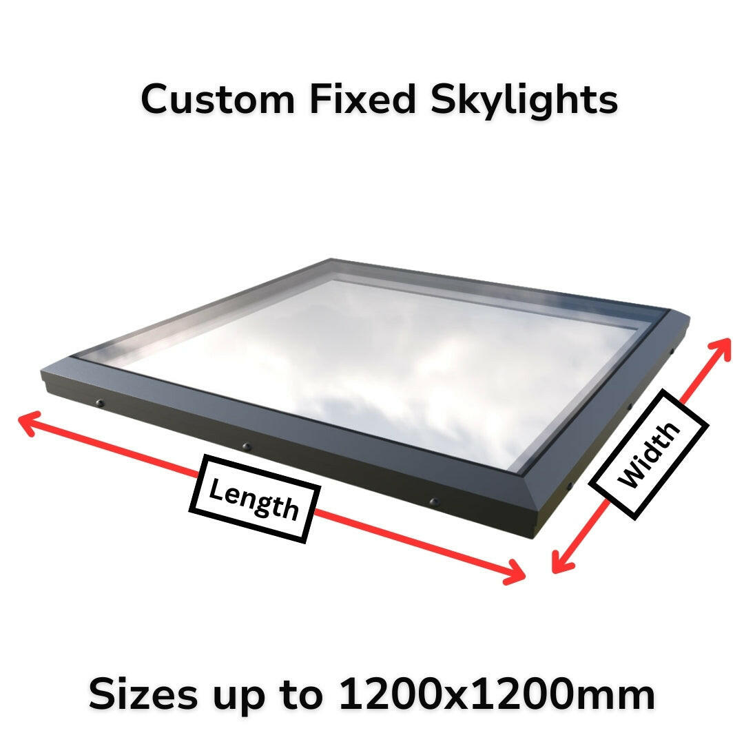 Brett Martin Custom Size Fixed Flat Roof Skylight.