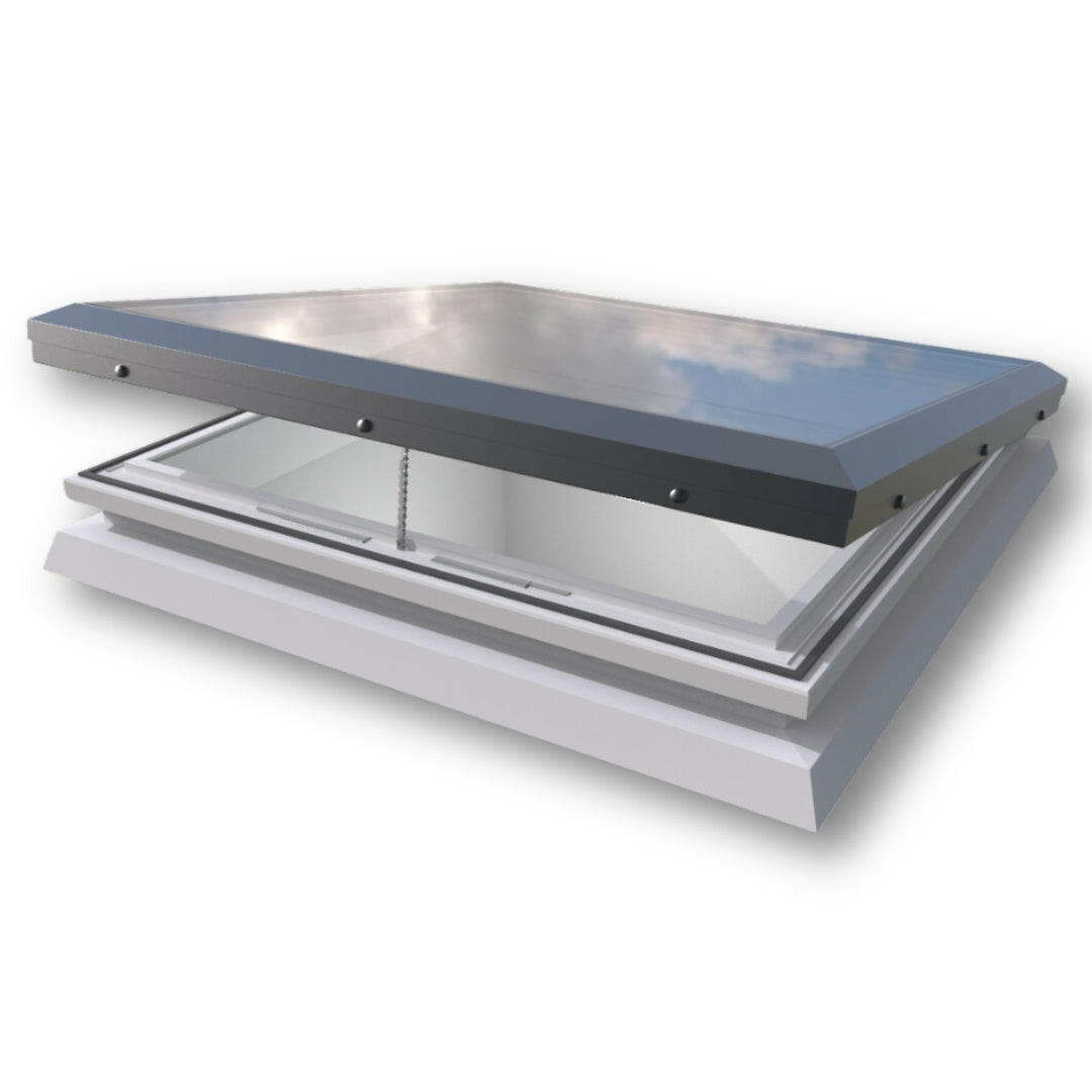 1000 x 1000 mm Brett Martin Electric Opening Flat Roof Skylight.