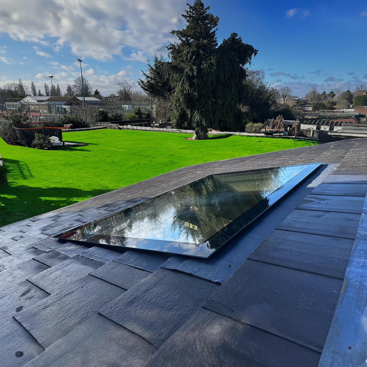 1500 x 2000 mm LD Frameless Triple Glazed Pitched Roof Skylight.