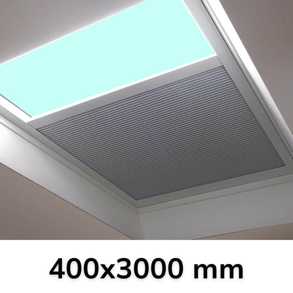 400 x 3000 mm LD Electric Blinds for Flat / Pitched Roof Skylights & Roof Lanterns.