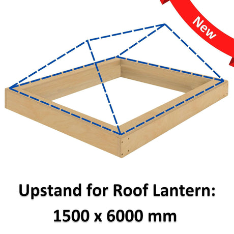 1500 x 6000 mm Insulated Upstand for Roof Lantern.