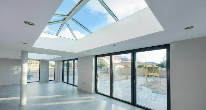 1500 x 4000 mm Stratus Aluminium Roof Lantern Style 5 (Traditional).