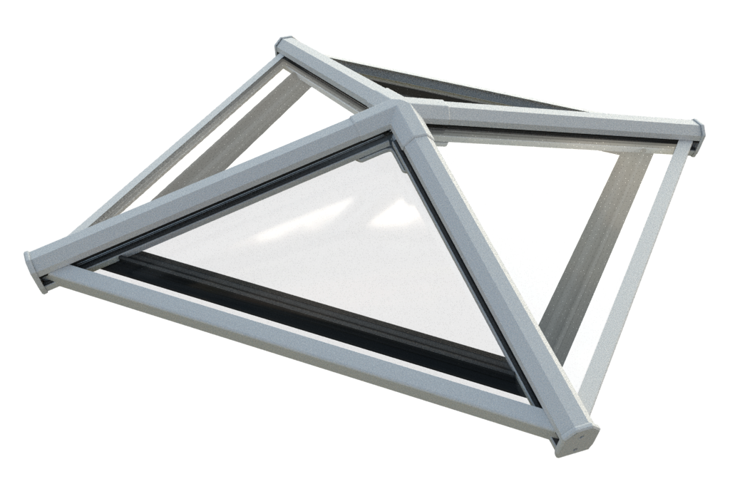 750 x 750 mm Stratus Aluminium Roof Lantern Style 8 (Pyramid).