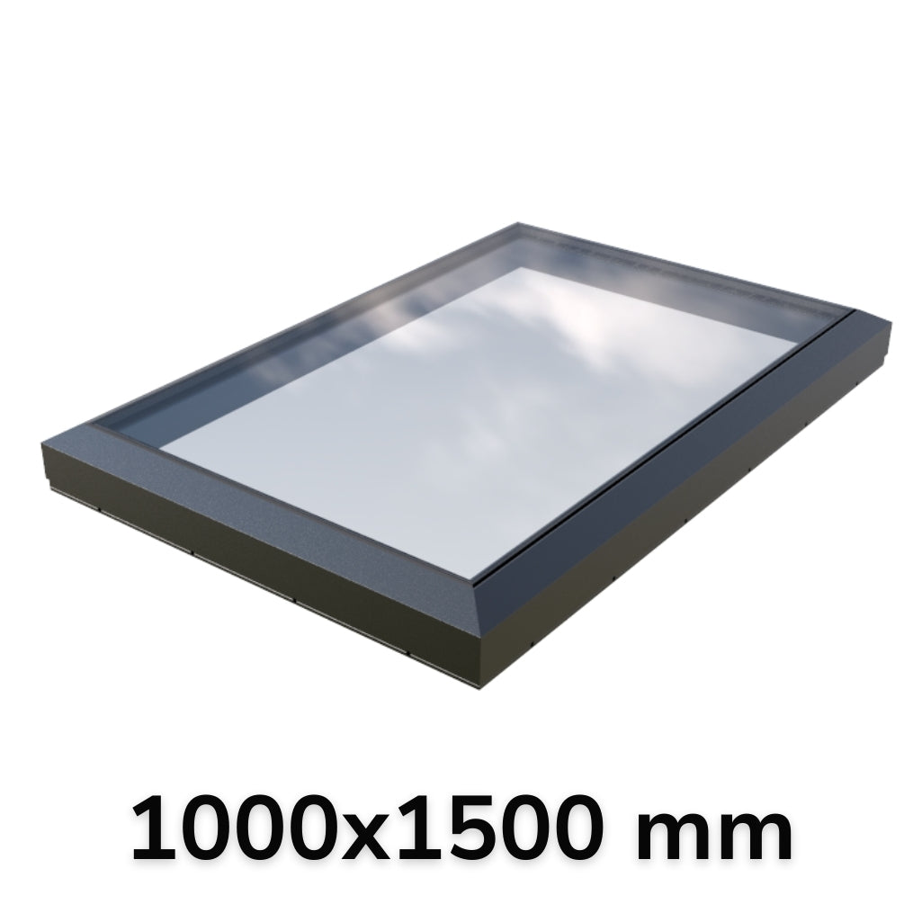 Lucernario fisso in vetro 1000 x 1500 mm (gamma Premium)