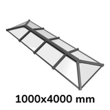 1000 x 4000 mm Stratus Aluminium Roof Lantern Style 6 (Traditional).