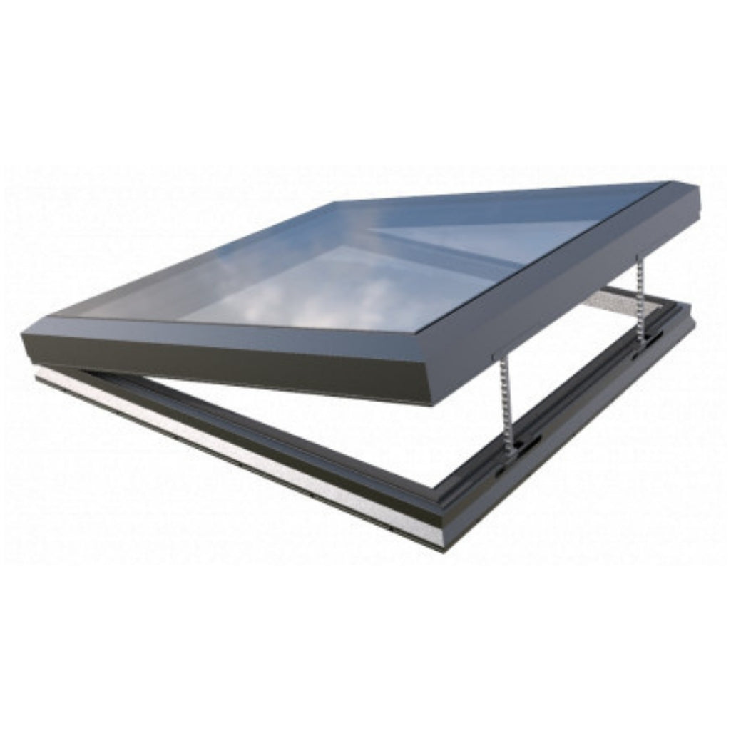 1500 x 1500 mm Lucernario elettrico apribile in vetro (gamma Premium)