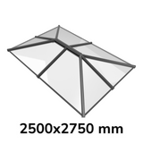 2500 x 2750 mm Lanterna da tetto in alluminio Stratus Stile 4 (tradizionale).