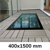 400 x 1500 mm Framed Walk-on Skylight.