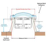 1050 x 1800 mm Smoke Vent Rooflight by Mardome.