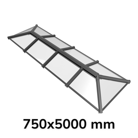 750 x 5000 mm Stratus Aluminium Roof Lantern Style 6 (Traditional).