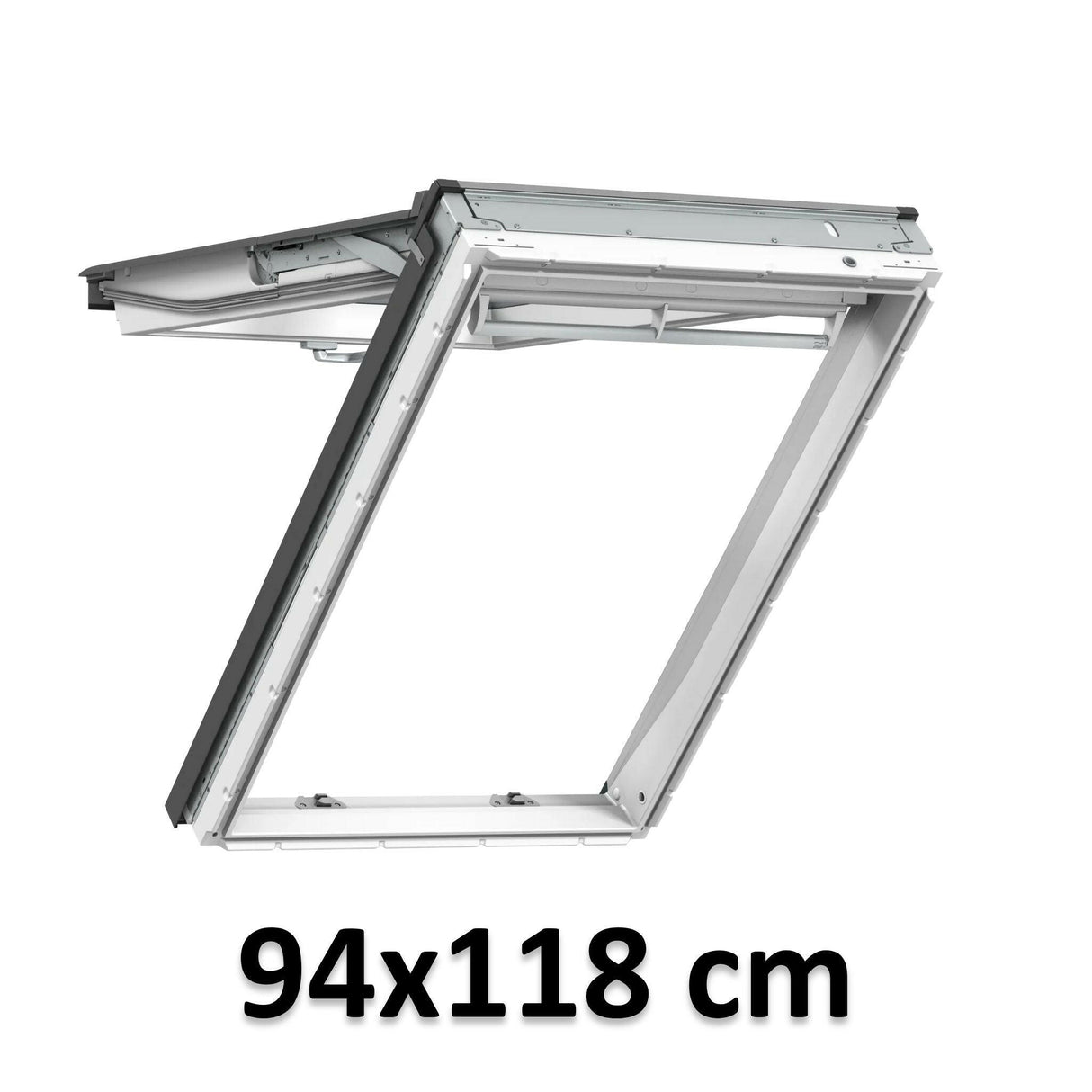 94x118 cm VELUX GPU PK06 0067 Finestra a ribalta manuale | Poliuretano bianco senza manutenzione | Triplo vetro.