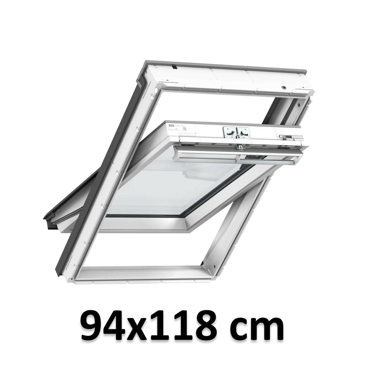 94x118 cm VELUX GGU PK06 0068 Finestra per tetti a bilico manuale | Poliuretano bianco senza manutenzione | Triplo vetro.