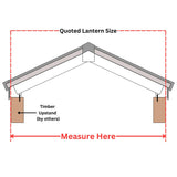 1000 x 1500 mm Brett Martin Contemporary Roof Lantern.