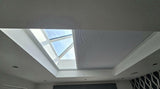 Custom Oversized Dual Motor Electric Blinds for Roof Lanterns.