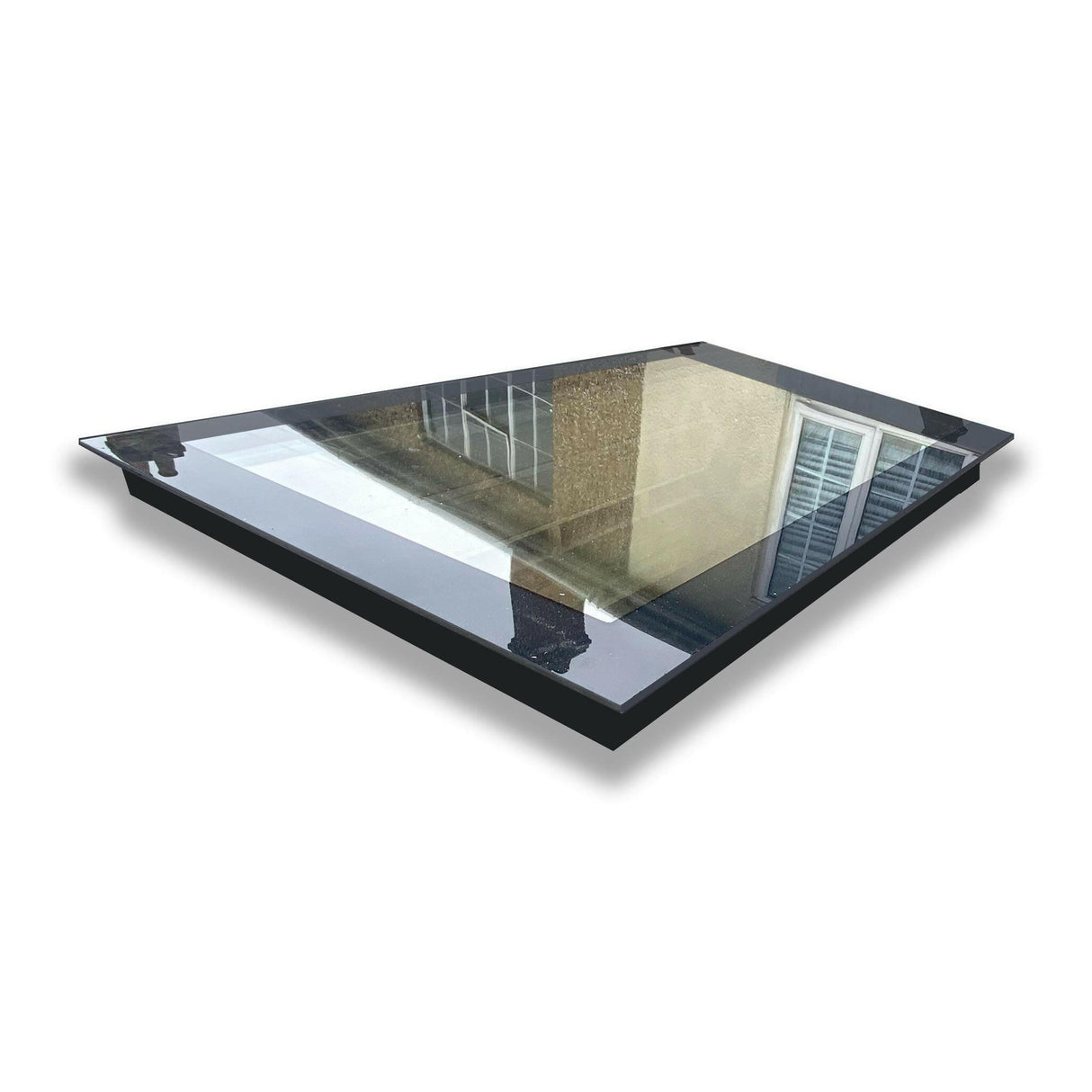 1200 x 2500 mm LD Lucernario a triplo vetro senza telaio per tetti piani.