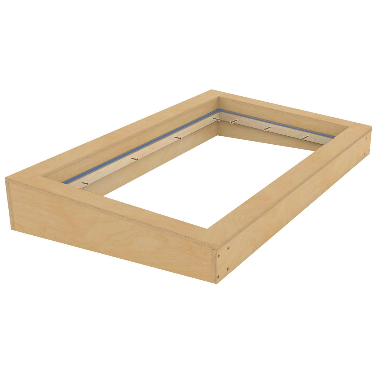 500 x 1500 mm Supporto isolato per lucernario su tetto piano.