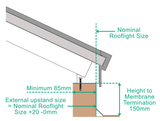 1000 x 1500 mm Brett Martin Traditional Roof Lantern.