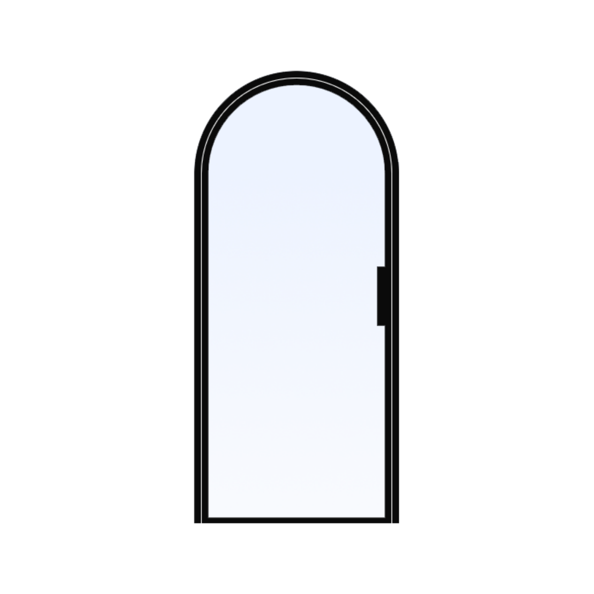 Porta in acciaio ad arco singolo di dimensioni personalizzate