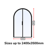 Porta in acciaio a doppio arco di dimensioni personalizzate