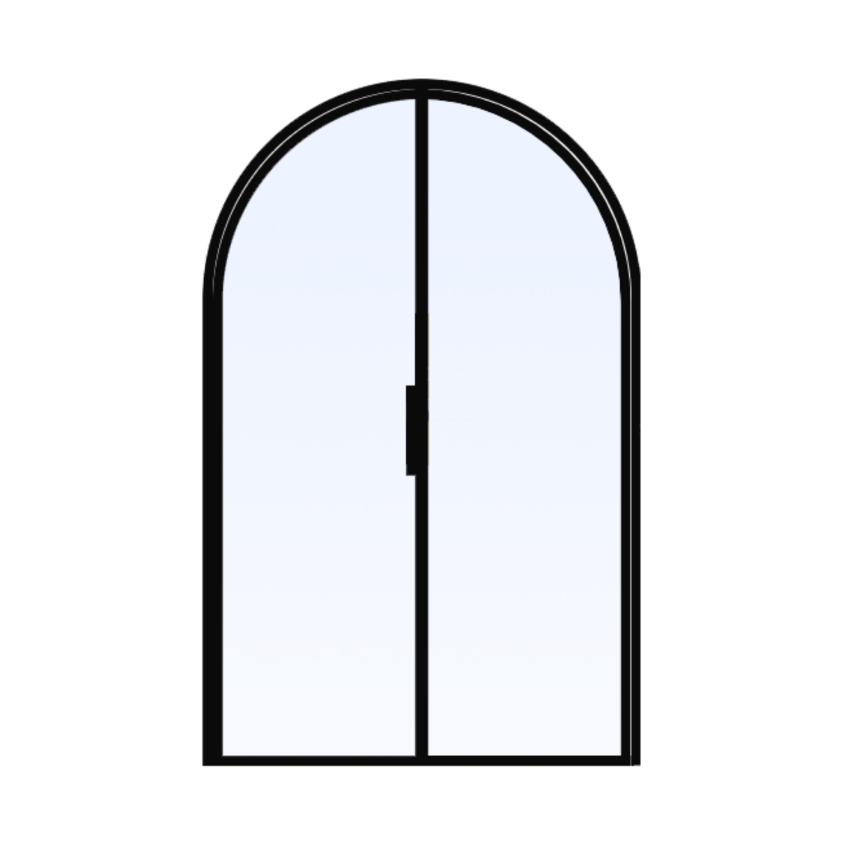 Porta in acciaio a doppio arco di dimensioni personalizzate