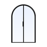 Porta in acciaio a doppio arco di dimensioni personalizzate