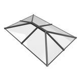 1500 x 2250 mm Lanterna da tetto in alluminio Stratus Stile 4 (tradizionale).