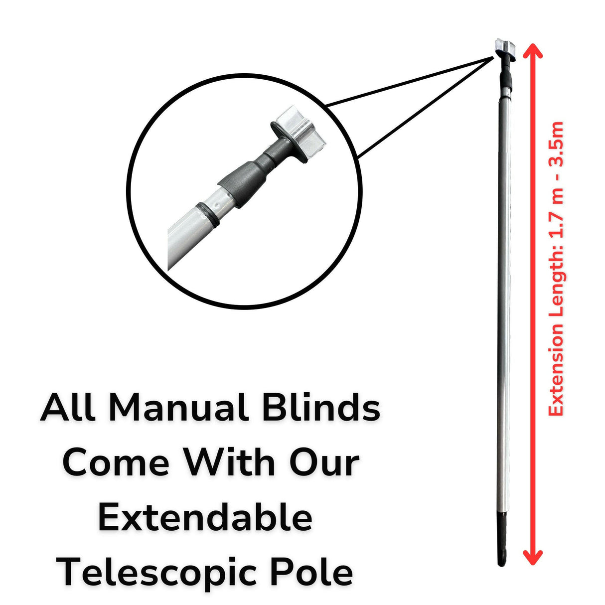 800 x 2000 mm LD Manual Blinds for Flat / Pitched Roof Skylights & Roof Lanterns.