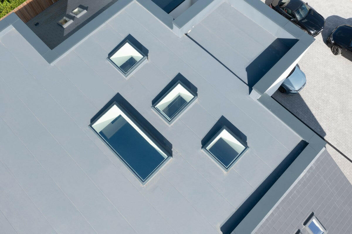 1000 x 1000 mm Brett Martin Fixed Flat Roof Skylight.